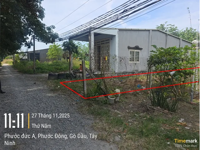 450 TRIỆU! Chủ kẹt BÁN 122m² ĐẤT NGAY CỔNG KCN PHƯỚC ĐÔNG (GÒ DẦU) gọi 0772507203