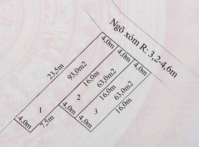 Bán 63 m Kênh Giang ngõ xóm thông .cách đường thôn 70 m . L/h:076.231.9990 e Thúy