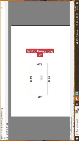 Bán đất 90m² full thổ cư ngang 5m giá 2.2 tỷ tại Xã Kim Anh