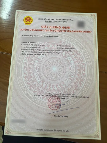 Bán đất 105,3m² ngang 4,68m giá 9.3 tỷ Xã Văn Giang