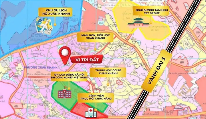 Bán đất ở Tx .Sơn Tây gần trường ĐH và khu công nghiệp, cách đường vành đai 5 chỉ 500m giá rẻ