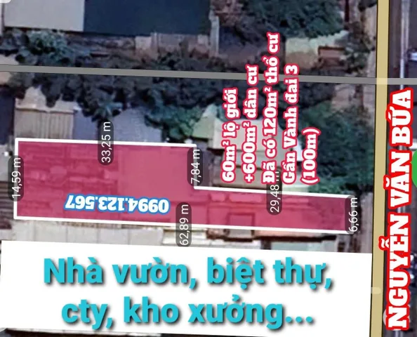 🛑 Bán đất mặt tiền Nguyễn Văn Bứa sát nút giao Vành Đai 3 tổng 666m² ngang 10m gần Ngã 3 Giồng Xuân Thới Thượng Hóc Môn