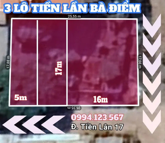 🛑️HÀNG MỚI BÀ ĐIỂM, CÁCH PHAN VĂN HỚN 100M CÓ 3 LÔ CHỌN LỰA