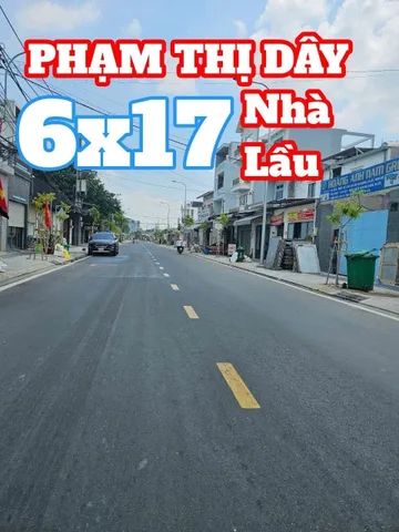 🛑NHÀ LẦU MẶT TIỀN PHẠM THỊ DÂY 9TY5
▪︎DT:  6mx17m Thới Tam Thôn vuông đường lớn vị trí đẹp kinh doanh...