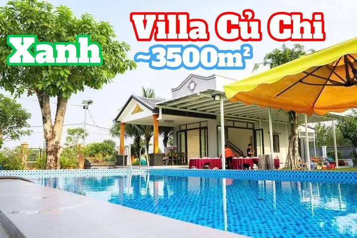 🛑 ĐẤTLỚN.COM giới thiệu nhà vườn Villa rộng 3500m² 12.6 tỷ Xã Thái Mỹ có đầy đủ tiện ích giá tốt