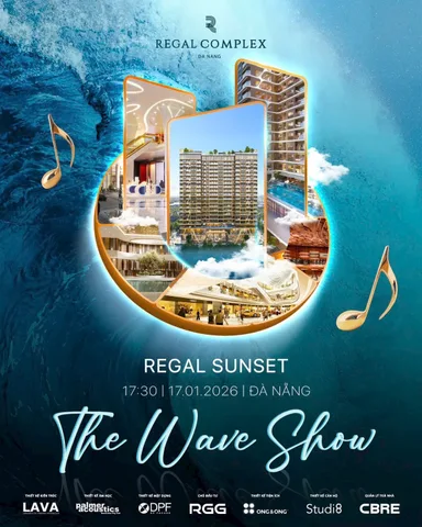 REGAL SUNSET IN DANANG - THE WAVE SHOW

The Silk Show mở đầu Regal Sunset bằng những chuyển động lụa mềm mại – nơi mỗi nhịp uyển chuyển khẽ đánh thức làn sóng cảm xúc đầu tiên.

Từ nhịp lụa ấy, The Wave Show chính thức được dẫn lối. Một trải nghiệm ng