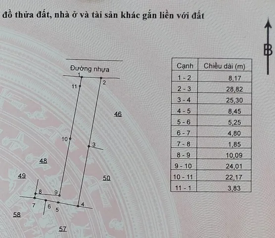 Bán đất 467m² có sẵn 40m² thổ cư ngang 8m giá 1.85 tỷ tại đường số 35 Xã Nghĩa Thành