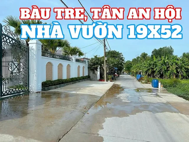 🛑 ĐẤTLỚN.COM Bán nhà vườn 1000m² tại Bàu Tre Xã Tân An Hội Củ Chi