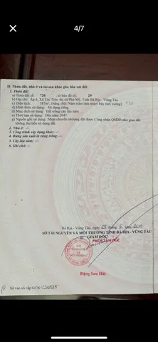 Bán đất 587m² ngang 20m giá 13.8 tỷ Xã Châu Pha Phú Mỹ