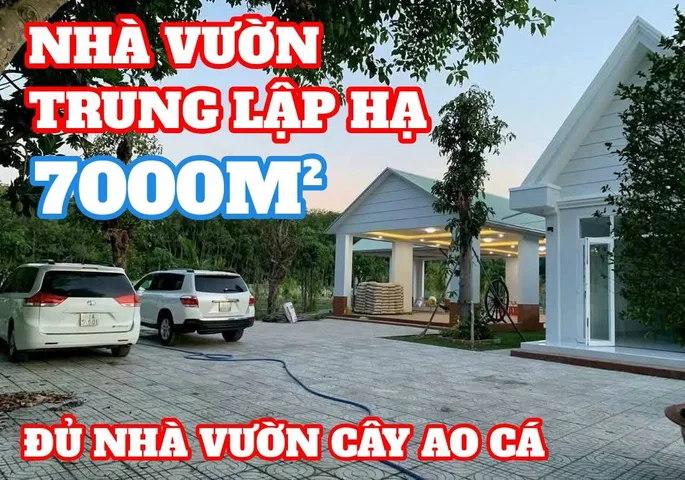 🛑 ĐẤTLỚN.COM Bán nhà vườn mô hình farmstay đẹp như sống ở làng quê giữa lòng thành phố ngay Nguyễn Thị Rành giao Tỉnh Lộ 2 thuộc Trung Lập Hạ