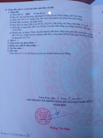 Bán gấp lô đất MT KCN, Thuận tiện kinh doanh buôn bán, SHR. Giá cực tốt