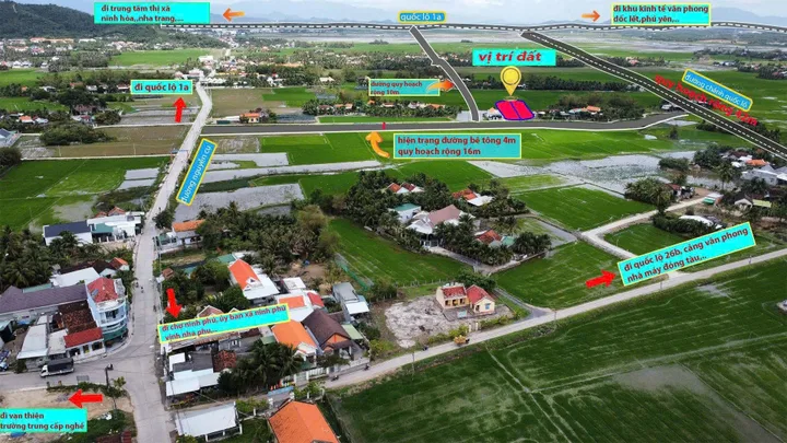Bán đất đường oto giá chỉ 4,5tr/m2 Phường Ninh Hoà Khánh Hoà 0985451850