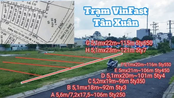 🆕️HƠN CHỤC NỀN MẶT TIỀN TÂN XUÂN VỪA RA SỔ, GẦN TÔ KÝ KHU ĐẸP DIỆN TÍCH LÝ TƯỞNG giá từ ngoài 5ty khu VIP sổ đẹp dân cư xây tự do