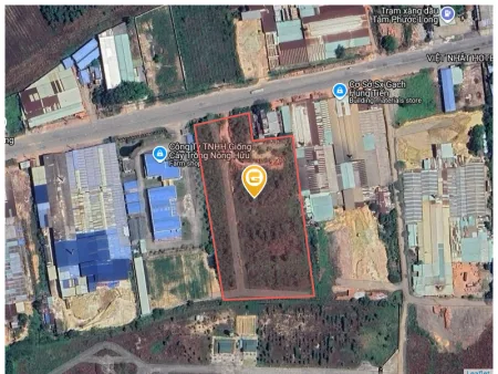 Đất 13905m² ngang 52m nở hậu 86m vuông vức, mặt tiền đường vào KCN Long Đức, giá 80 tỷ Xã An Phước