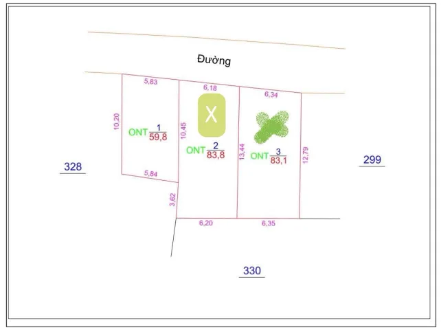 Bán đất 83m² ngang 6,2m giá 4.81 tỷ Xã Nghĩa Trụ