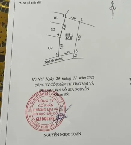 Bán đất 50m² Phường Vĩnh Hưng