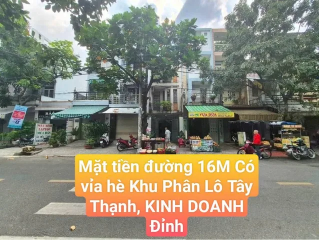 ĐƯỜNG 16M, CÓ VỈA HÈ. TÂY THẠNH, Kinh doanh tốt.  chỉ 8 tỷ 500