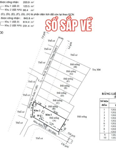 🔴Mua đất tìm lô góc, có ngay Bán lô 2MT Tân Xuân 203m² 8x25m giá 4,9 tỷ Xã Hóc Môn