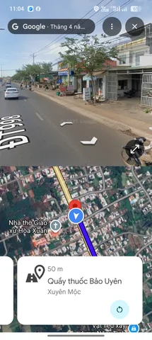 Bán đất 177m² có sẵn 70m² thổ cư ngang 5,9m giá 2.3 tỷ tại Xã Hòa Hội Xuyên Mộc