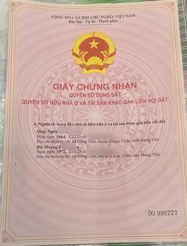 Dân Tiến < cũ > 104,6m2 full thổ cư MT5m
