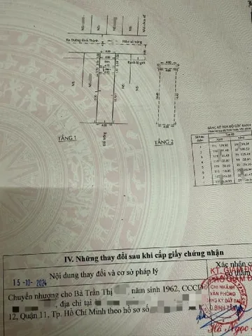 Bán nhà 73m² full thổ cư ngang 4m giá 5.1 tỷ tại Phường Bình Tân