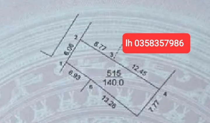 Bán đất 140m² full thổ cư ngang 7.77m giá 2.7 tỷ tại Xã Nội Bài