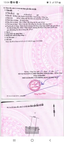 Bán đất 367m² có sẵn 100m² thổ cư ngang 9m giá 1.2 tỷ tại Xã Bàu Lâm