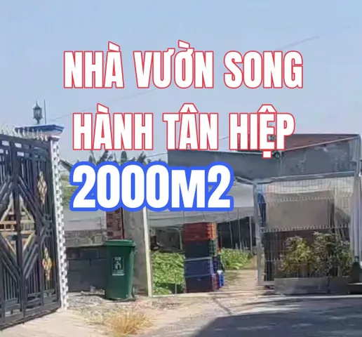🔴Chủ nhượng khu vườn tâm huyết 2000m² ngang 70x30m khu dq6n cư giá 10tr 1m² tại Đường Song Hành Xã Tân Hiệp, Hóc Môn