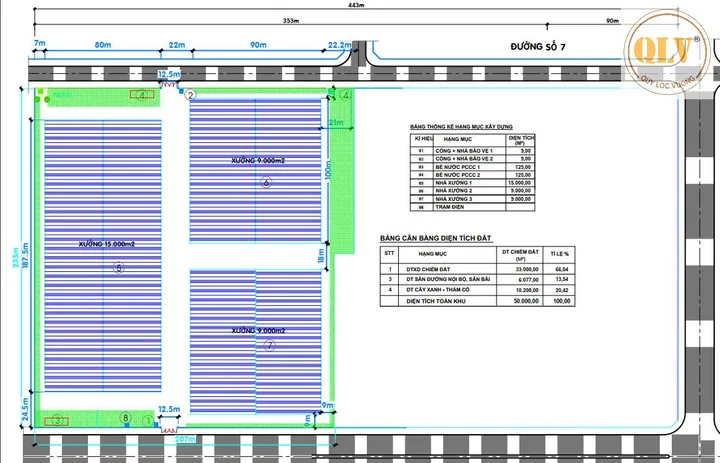 CHO THUÊ NHÀ XƯỞNG – KCN LONG ĐỨC, ĐN – 33.000m²