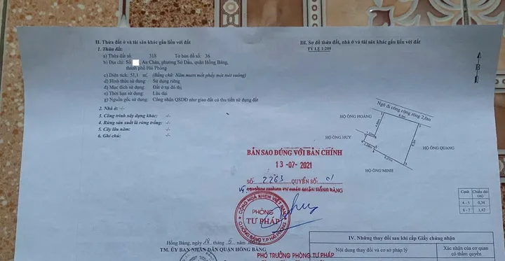 🏡 BÁN NHÀ TRUNG TÂM SỞ DẦU – HỒNG BÀNG – HẢI PHÒNG

📐