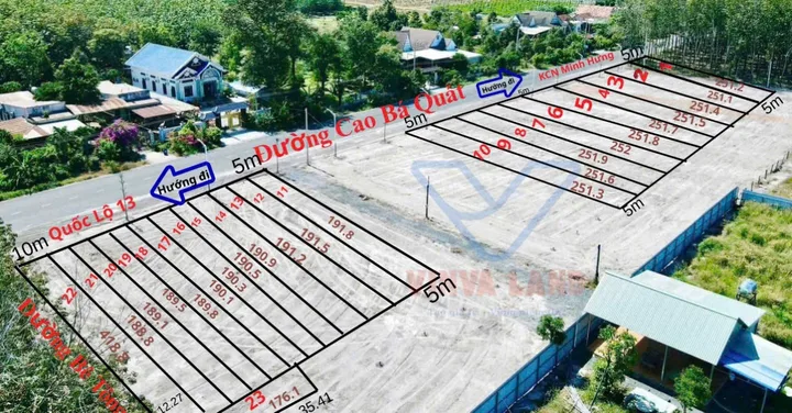 cần tiền bán gấp lô đất mặt tiền  Đường Cao Bá Quát, Chơn Thành, giá chỉ hơn 390tr