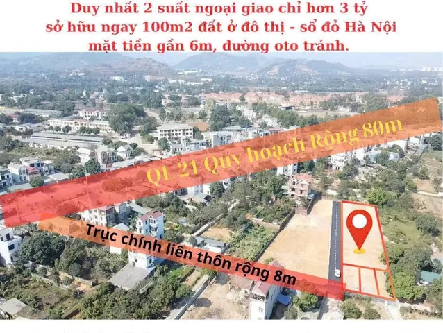 Bán Gấp Lô Đất 100m2 Cách QL 21 500m - Sổ Đỏ Giao Dịch Ngay
