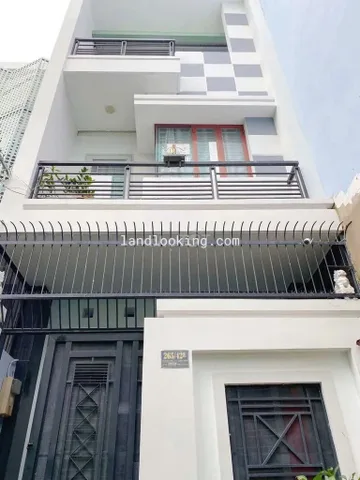 Căn cuối cùng giá tốt Nơ Trang Long, Bình Thạnh trên 63,5m², sổ hồng riêng, thuê 10tr/thang