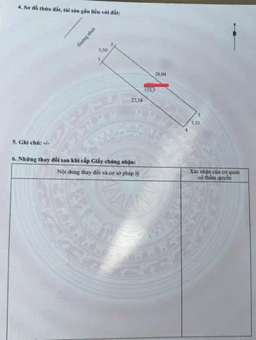 Bán đất 153.5m² full thổ cư ngang 5.5m giá 2.38 tỷ tại Đường Nhựa Phường Phước Hậu