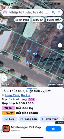 Bán đất 77.6m² ngang 5m giá 2.7 tỷ tại Phường Tam Long