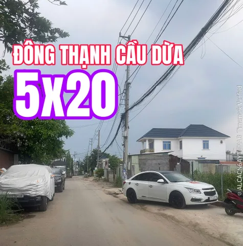 🟥Bán nền đẹp 5x20=100m² thổ cư giá 3.8 tỷ tại Đường Đông Thạnh 8-1 ngay Cầu Dừa sát Quận 12