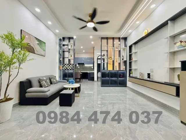 Bán nhà Đường Số 59 An Hội Tây Gò Vấp, nhà mới 1 trệt 2 lầu, 3PN, full nội thất, sổ hồng riêng, gần chợ Thạch Đà