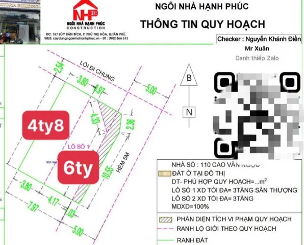 Bán đất 115m² full thổ cư ngang 9m giá 10.5 tỷ tại Phường Tân Phú