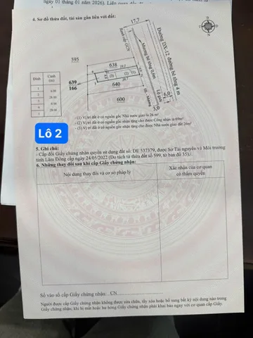 Đất thị trấn Đạ Tẻh- Lâm Đồng dt 166m2 sẵn 121m2 đất ở đô thị đường bê tông tới đất chỉ 289tr