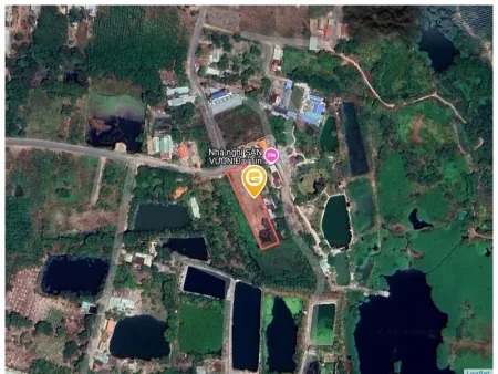 Bán đất 1456.8m² có sẵn 200m² thổ cư ngang 19.2m giá 7 tỷ tại Xã Châu Pha