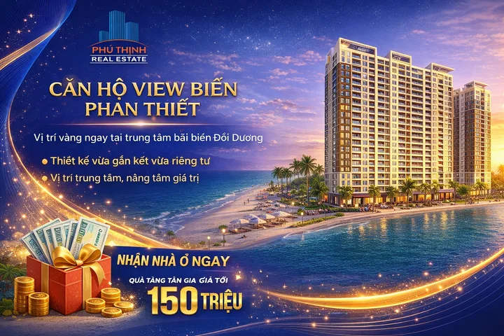 Bán căn hộ biển Phú Thịnh Plaza Phan Thiết