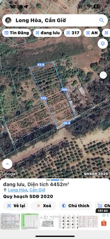 Bán đất 4239m² có sẵn 0000m² thổ cư ngang 38,5 x 108m giá 148.37 tỷ tại Xã Cần Giờ
