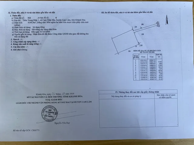 Cần bán đất vườn xoài