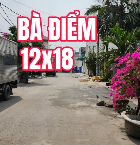 🟥Đất đẹp giá tốt ngay Bà Điểm gần QL1A, KCN Tân Bình 12x18m=220m² full thổ cư giá 11.5 tỷ làm văn phòng, cty kho xưởng