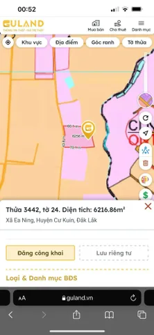 Bán đất 250m² có sẵn 60m² thổ cư ngang 5m giá 265 triệu tại Xã Ea Ning