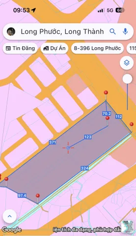 Bán đất 39826m² ngang 112m giá 260 tỷ tại Xã Long Phước