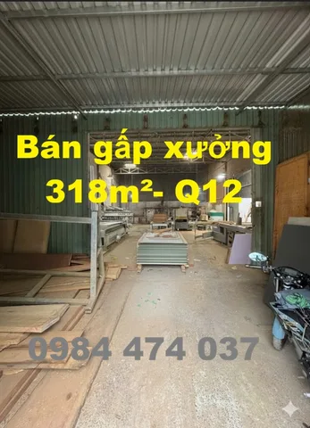 Bán Nhà Xưởng Võ Thị Thừa, Phường An Phú Đông, Quận 12 DT: 11.8x26.5m – Hàng Hiếm Khu Giáp Gò Vấp