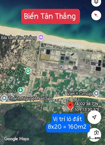 Hàng hiếm siêu phẩm lô đất biển ở Tân Thắng, Cát Tiến, diện tích 160m2 giá bán nhanh 850 triệu