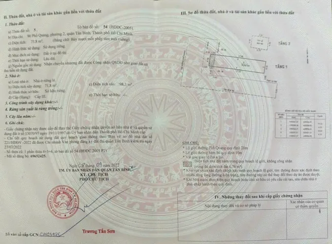 Bán nhà 90-92 Phổ Quang, P. 2, Q. Tân Bình – Giá 40 tỷ