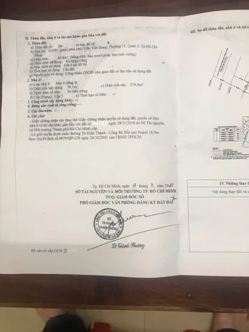 Bán nhà 166 Đỗ Thị Lời, P.1, Q.3 – Giá 27 tỷ